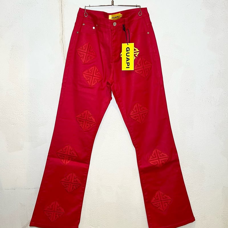 GUAPI Red Icon Flared デニムパンツ GUAPI Red Icon Flared デニムパンツ