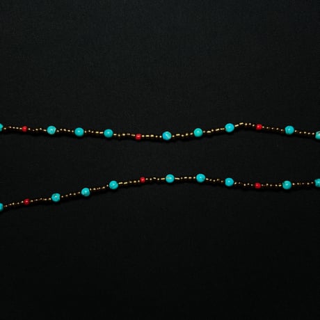JOHN SOFIA Feather Beads Necklace (Craw)｜ジョンソフィア フェザービーズネックレス（クロウ）