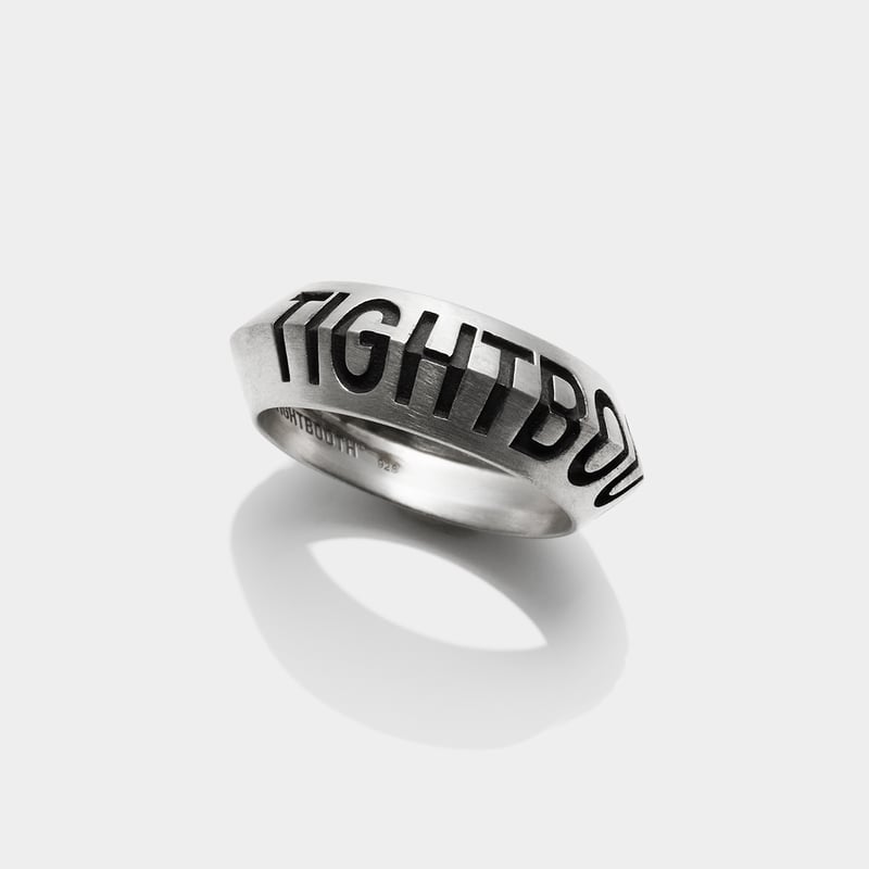 アクセサリー tightbooth LOGO RING Silver LABEL LOGO RING