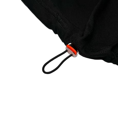 ADG SCRIPT DRAWCORD TEE (BLK)｜エーディージー スクリプト ドローコード ティーシャツ（ブラック）