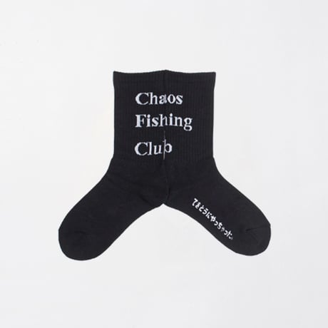 Chaos Fishing Club 1Pac Logo Socks (BLACK) | カオス フィッシング クラブ ワンパック ロゴ ソックス (ブラック)