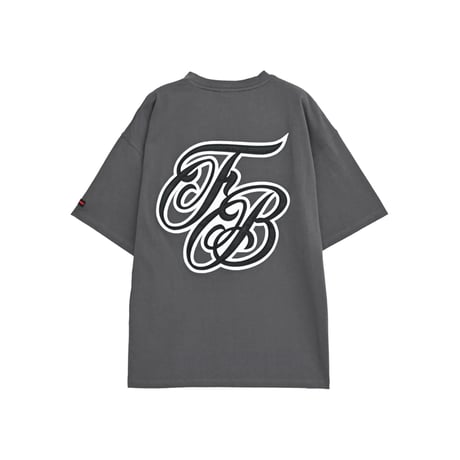 FUBU Curly Logo T-shirts (D.GRAY)｜フブ カーリーロゴ ティーシャツ（ダークグレー）
