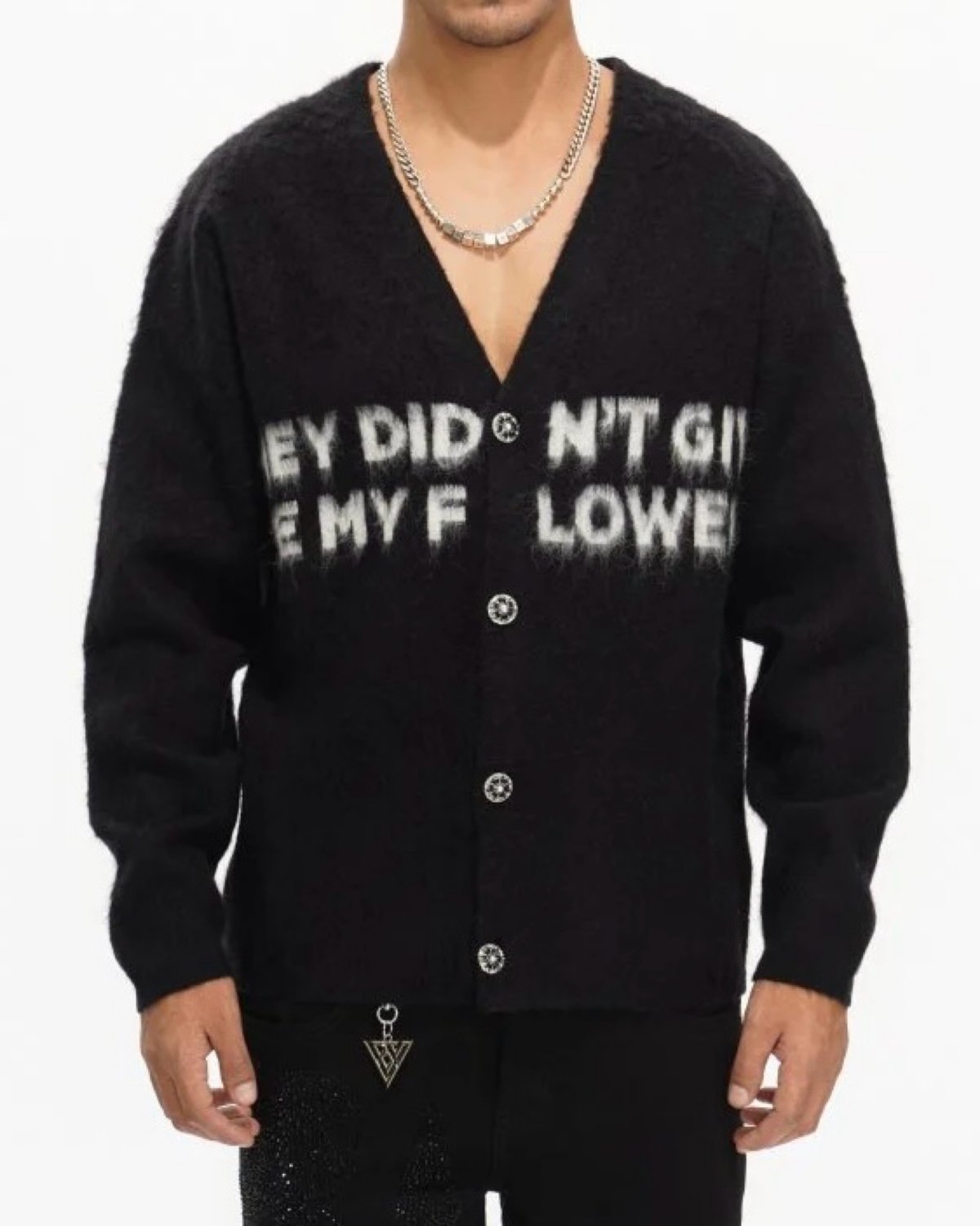 VALABASAS GARDEN MOHAIR SWEATER (BLACK) | Attac