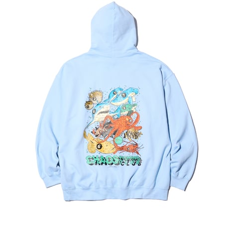 Chaos Fishing Club Road Of The Sea Hoodie (LIGHT BLUE)｜カオスフィッシングクラブ ロード オブ ザ シー フーディー（ライトブルー）