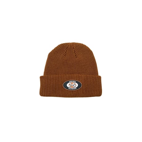 JOHN SOFIA Badge Logo Beanie (Caramel)｜ジョンソフィア バッジロゴ ビーニー（キャラメル）