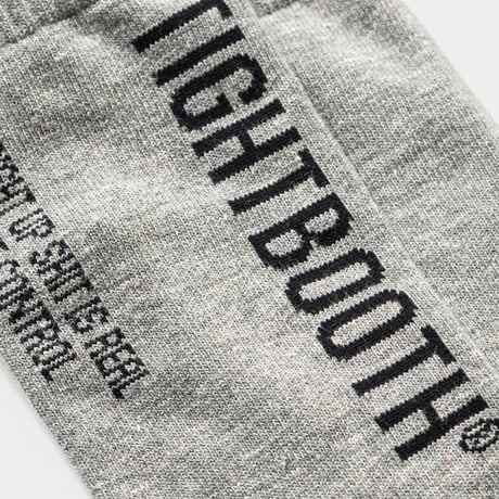 TIGHTBOOTH LABEL LOGO SOCKS (Grey)｜タイトブース ラベル ロゴ ソックス（グレー）
