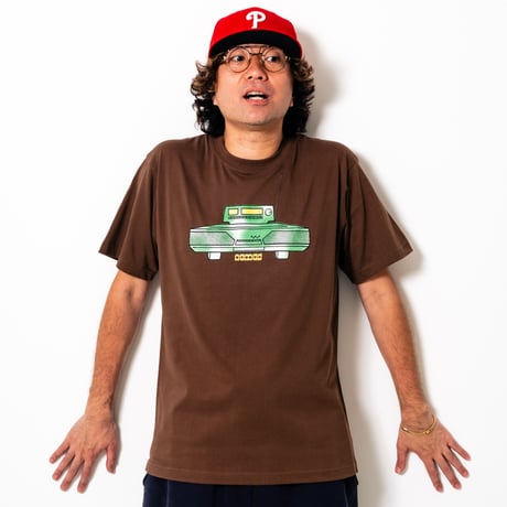 NEMES 288 PANA COBRA TOP T-SHIRT (Dark Brown)｜ネメス 288 パナ コブラトップ Tシャツ（ダークブラウン）