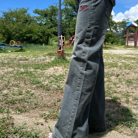 JOHN SOFIA Lowrise Flare Denim (Vintage Blue)｜ジョンソフィア ローライズ フレアデニム（ヴィンテージブルー）