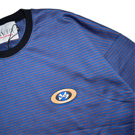 JOHN SOFIA Border Half Sleeve Tee (Brown, Navy, Mustard, Lt Grey, DK Grey)｜ジョンソフィア ボーダーハーフスリーブTシャツ