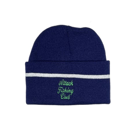 AFC REFLECTIVE LINE W-BEANIE (NAVY)｜エーエフシー リフレクティブライン ダブルビーニー（ネイビー）