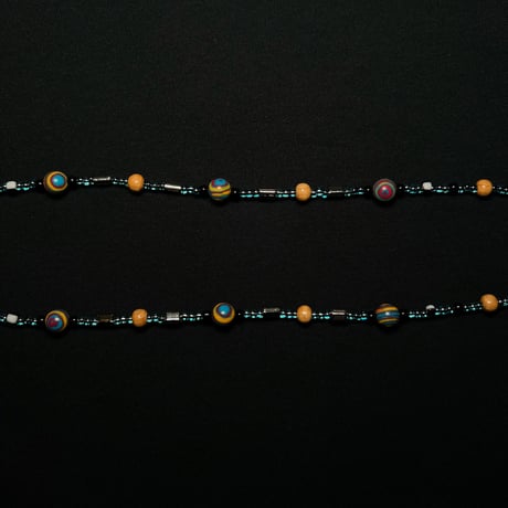 JOHN SOFIA Eye Beads Necklace (Blue)｜ジョンソフィア アイビーズネックレス（ブルー）