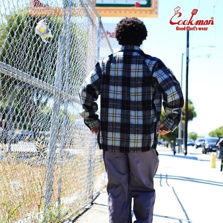 Cookman Delivery Jacket Woolmix Tartan Canadian (Black)｜クックマン デリバリージャケット ウールミックス タータン カナディアン（ブラック）