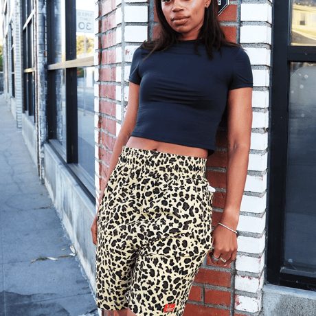 Cookman Chef Pants Short Light Leopard (Beige)｜クックマン シェフパンツ ショート ライトレオパード（ベージュ）