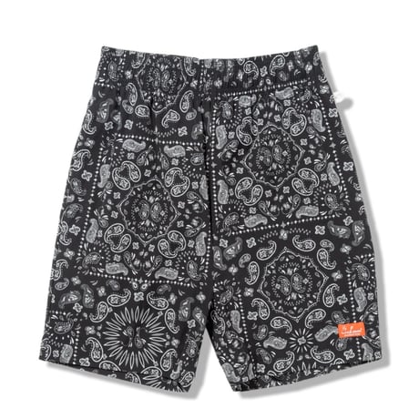 Cookman Chef Pants Short Light Paisley (Black)｜クックマン シェフパンツ ショート ライトペイズリー（ブラック）