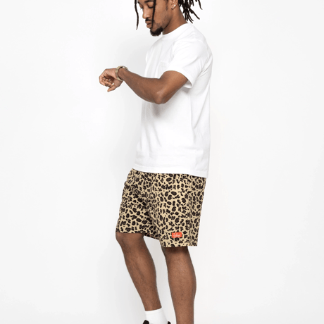 Cookman Chef Pants Short Light Leopard (Beige)｜クックマン シェフパンツ ショート ライトレオパード（ベージュ）