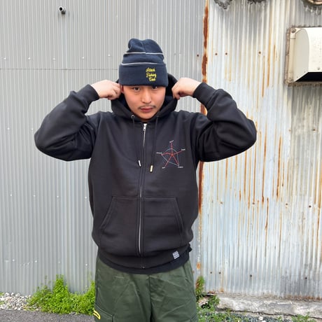 ADG “Graph” Zip Hoodie (Black)｜エーディージー “グラフ” ジップフーディー（ブラック）
