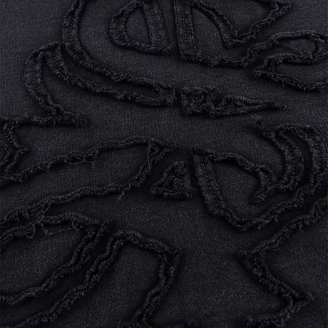 SUPPLIER Distressed Cross Zip Hoodie (BLACK)｜サプライヤー ディストレスト クロス ジップフーディー（ブラック）
