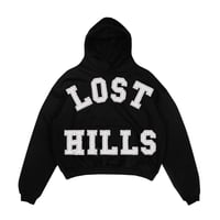 LOST HILLS “COLLEGE” HOODIE (Black)｜ロストヒルズ カレッジ フーディ（ブラック）