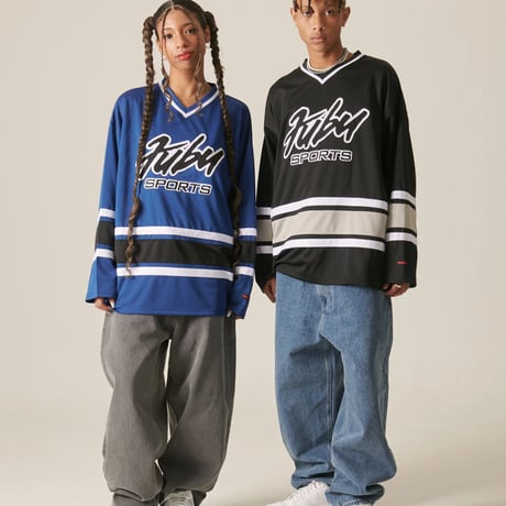 FUBU Hockey Shirts (BLUE)｜フブ ホッケーシャツ（ブルー）