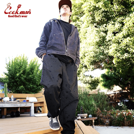 Cookman Chef Pants Sauce Splash Camo (Black)｜クックマン ソーススプラッシュ カモ シェフパンツ（ブラック）