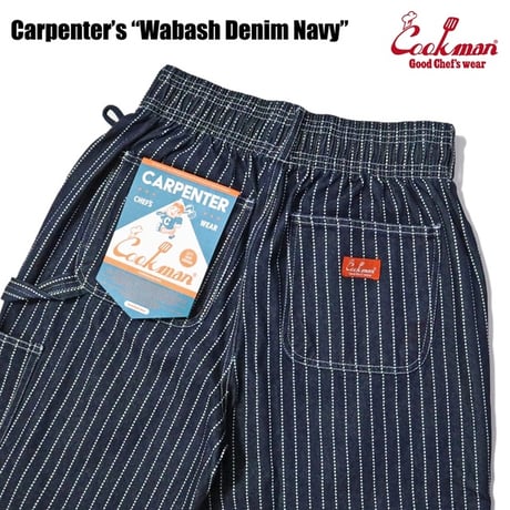 Cookman Carpenter's Pants Wabash Denim (Navy)｜クックマン カーペンターパンツ ワバッシュデニム（ネイビー）