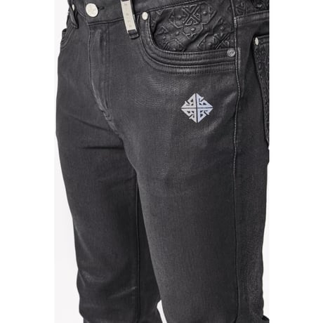 GUAPI Obsidian Back Waxed Basic Denim (BLACK)｜グアピ オブシディアン バックワックスド ベーシックデニム（ブラック）