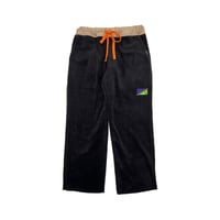 JOHN SOFIA After Zone Fleece Trousers (Black/Beige)｜ジョンソフィア アフターゾーン フリーストラウザーズ（ブラック/ベージュ）