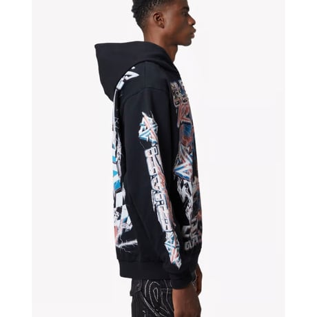 GUAPI Black Nitro Drift Hoodie V1 (Black)｜グアピ ブラック ニトロ ドリフト フーディー V1（ブラック）