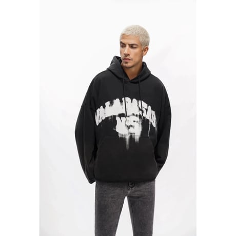 VALABASAS FIFTH VINTAGE BLACK HOODY (VINTAGE BLACK SPRAY) | ヴァラバサスフィフスビンテージブラックフーディー (ビンテージブラックスプレー)