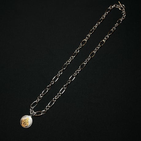 JOHN SOFIA Medal Chain Necklace (Slv)｜ジョンソフィア メダルチェーンネックレス（シルバー）