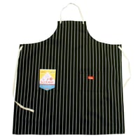 Cookman Long Apron Stripe (Black)｜クックマン ロングエプロン ストライプ（ブラック）