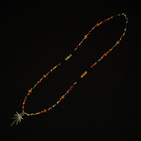 JOHN SOFIA Leaf Beads Necklace (Silver)｜ジョンソフィア リーフビーズネックレス（シルバー）