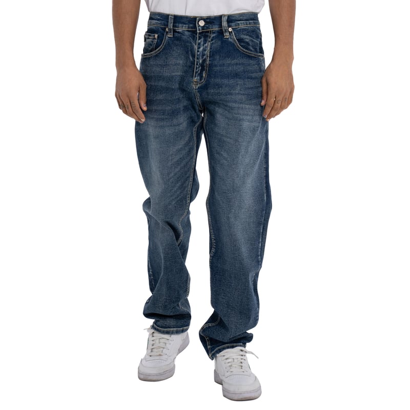 PROCLUB DENIM PANT - RELAXED FIT (DARK STONEWAS