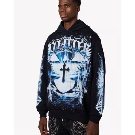GUAPI Black Heavens Vault Hoodie V1 (Black)｜グアピ ブラック ヘブンズ ヴォルト フーディー V1（ブラック）