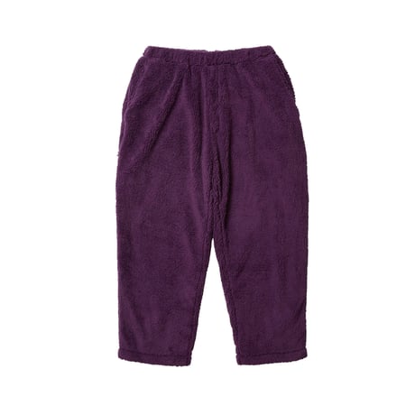 EVISEN × 髙田音楽制作事務所 FEELIN’ SHAGGY FLEECE PANTS (Purple)｜エヴィセン × 髙田音楽制作事務所 フィーリン シャギー フリース パンツ（パープル）
