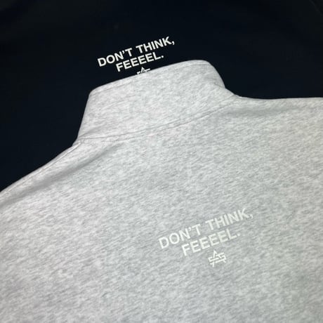 FLATLUX × ATTACK STORE Dragon Mockneck (Ash Grey, Black)｜フラットラックス×アタックストア ドラゴン モックネック（アッシュグレー/ブラック）