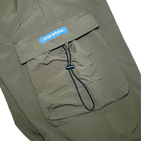 ADG Nylon Easy Cargo Pants (Olv)｜エーディージー ナイロン イージーカーゴパンツ（オリーブ）