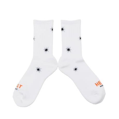 NEMES 302 NEMES x HEAT "BULLET" SOCKS (White) | ネメス サンマルニ ネメス バイ ヒート 「バレット」ソックス（ホワイト）