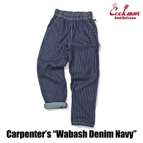 Cookman Carpenter's Pants Wabash Denim (Navy)｜クックマン カーペンターパンツ ワバッシュデニム（ネイビー）