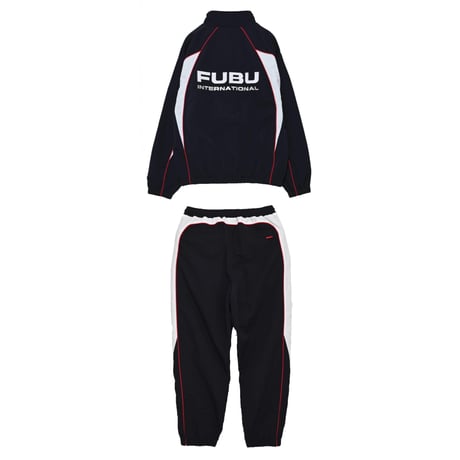FUBU TRACK JACKET & PANTS “SET-UP” (NAVY)｜フブ トラックジャケット＆パンツ セットアップ（ネイビー）