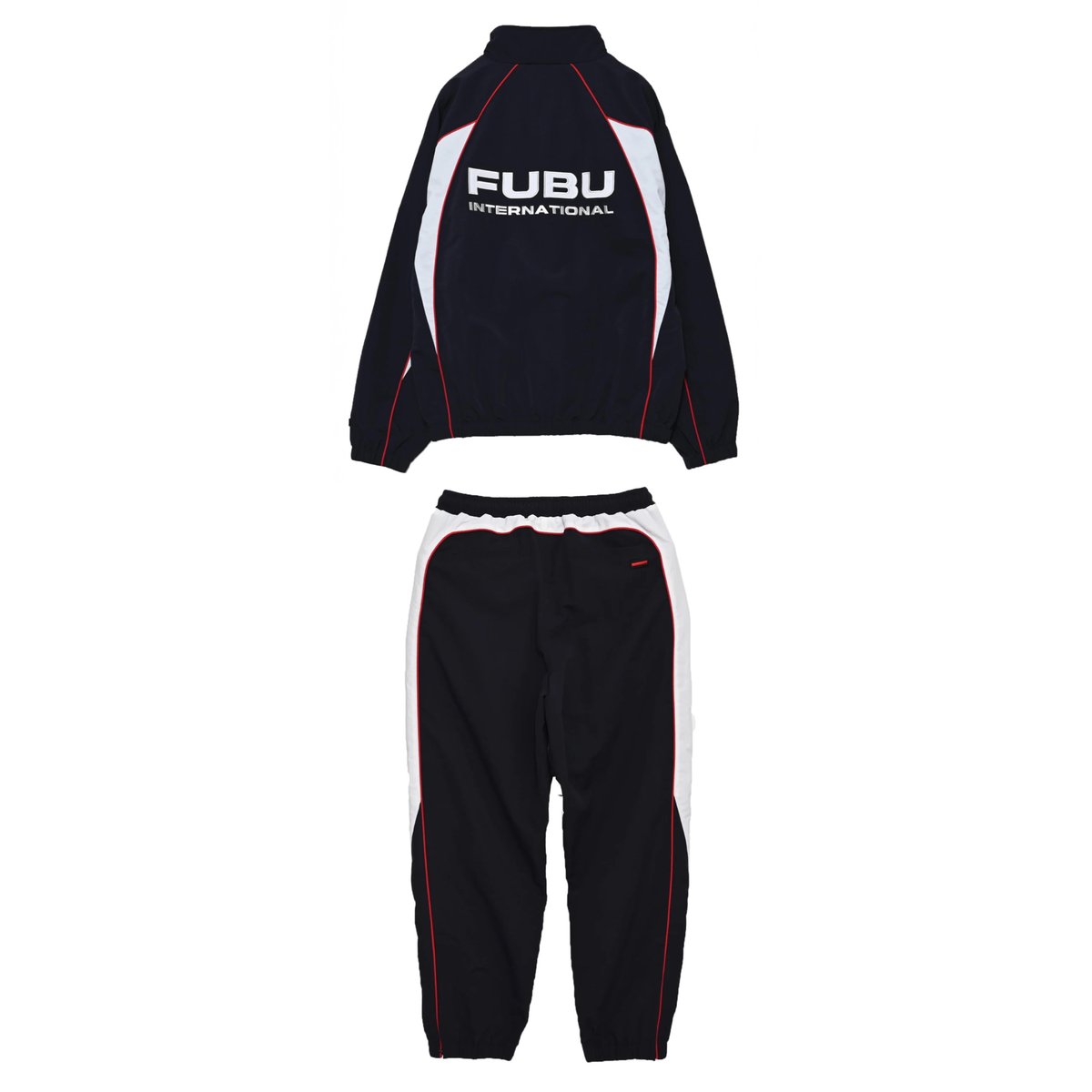 FUBU TRACK JACKET & PANTS “SET-UP” (NAVY)｜フブ トラ