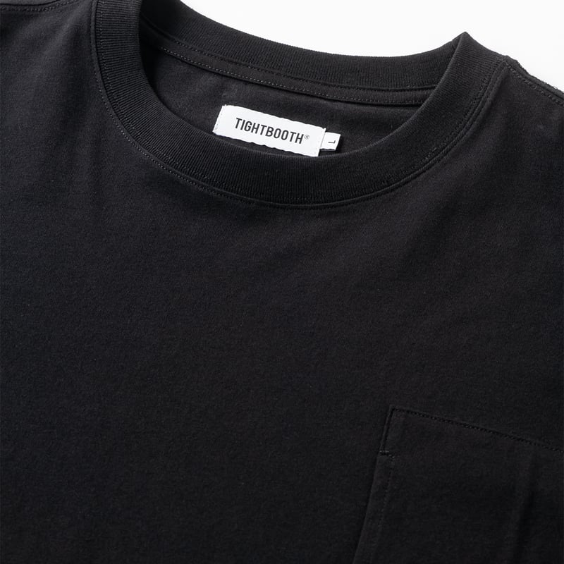 TIGHTBOOTH LABEL LOGO L/S T-SHIRT (Black)｜タイトブー