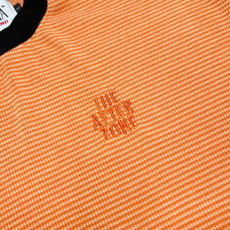JOHN SOFIA Ringer Thermal Knit (Orange Border)｜ジョンソフィア リンガー サーマルニット（オレンジボーダー）