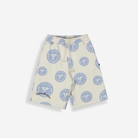 GRIMEY CHIEF WATCHER BOXY HOODIE & SWEATSHORTS SET-UP (OFF WHITE)｜グライミー セットアップ（オフホワイト）