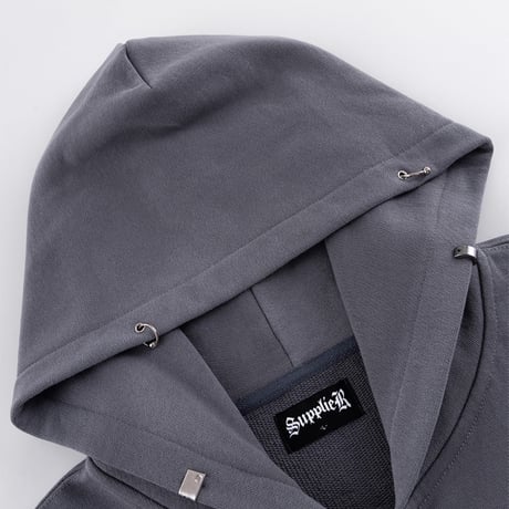 SUPPLIER Tribal Bones Pierced Zip Hoodie (Grayish blue)｜サプライヤー トライバル ボーンズ ピアスト ジップフーディー（グレイッシュブルー）