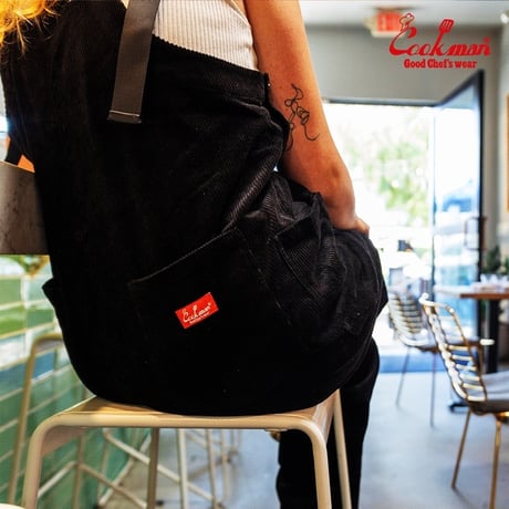 Cookman Fisherman's Bib Overall Corduroy (Black)｜クックマン フィッシャーマンズ ビブオーバーオール コーデュロイ（ブラック）