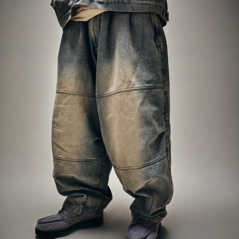 TIGHTBOOTH DENIM BALLOON PANTS (Blue) | Attack