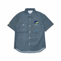 JOHN SOFIA STAFF UNIFORM HICKORY SHIRT (INDIGO)｜ジョンソフィア スタッフユニフォーム ヒッコリー シャツ（インディゴ）