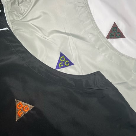 AFC △ One Point Embroidery Nylon Track Vest｜AFC △ ワンポイント エンブロイダリー ナイロン トラックベスト