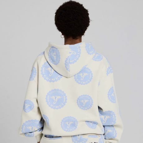 GRIMEY CHIEF WATCHER BOXY HOODIE & SWEATSHORTS SET-UP (OFF WHITE)｜グライミー セットアップ（オフホワイト）